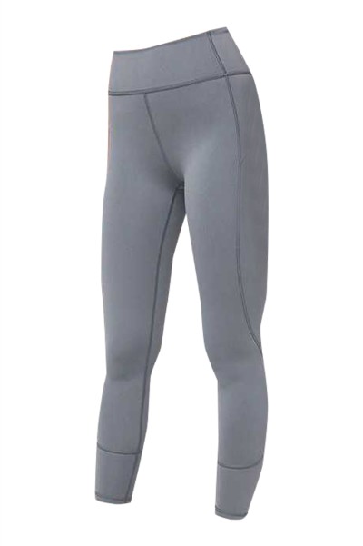 Sports naked women's high elastic tight Yoga breathable pants Pro sweat sports high waist pants SKSP027 side view